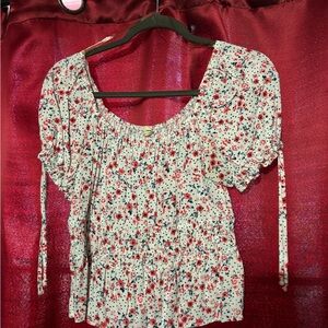 Floral Print Women's Top